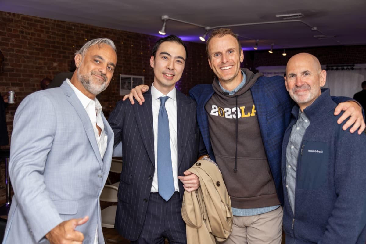 Jay with a colleague at an event