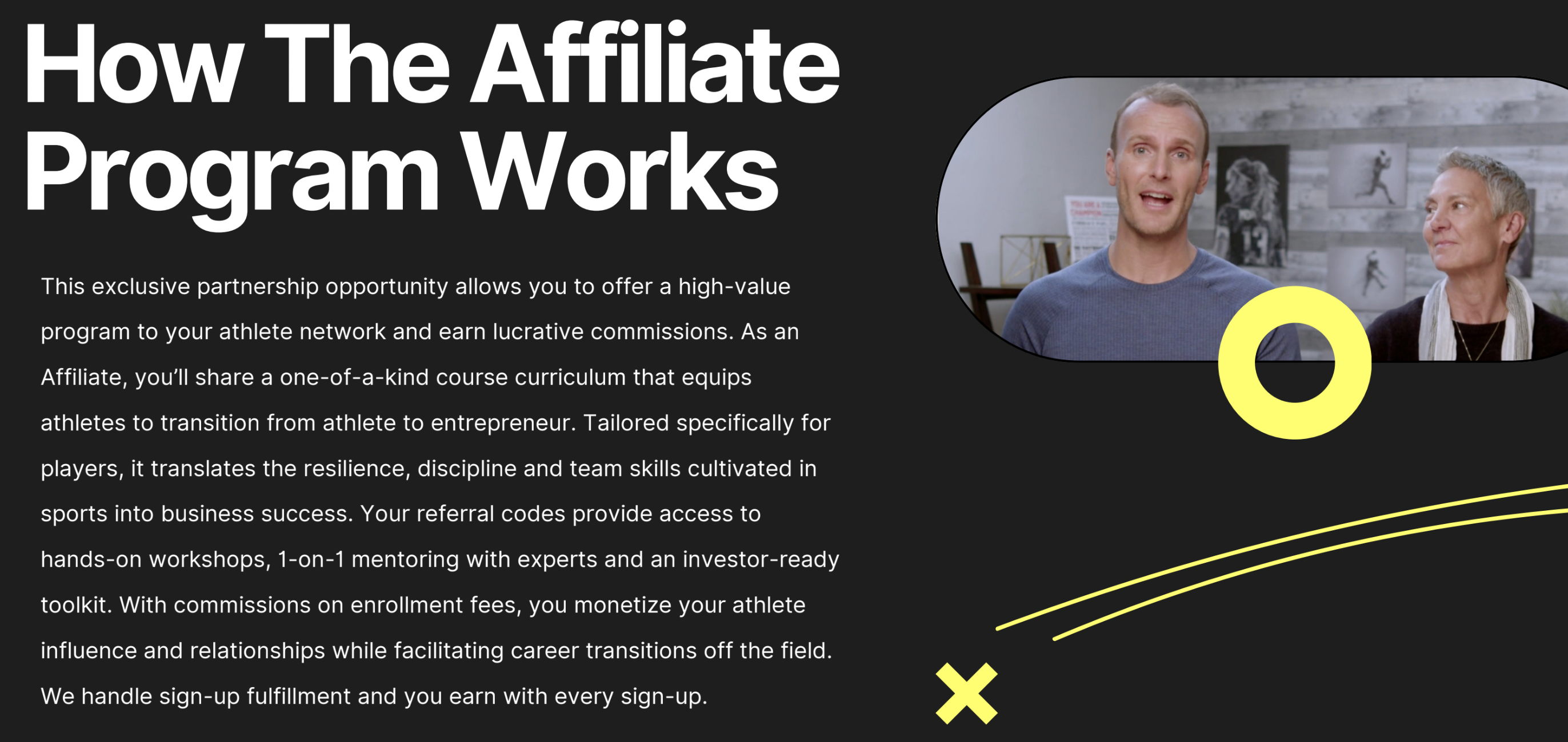 Athlete entrepreneur course